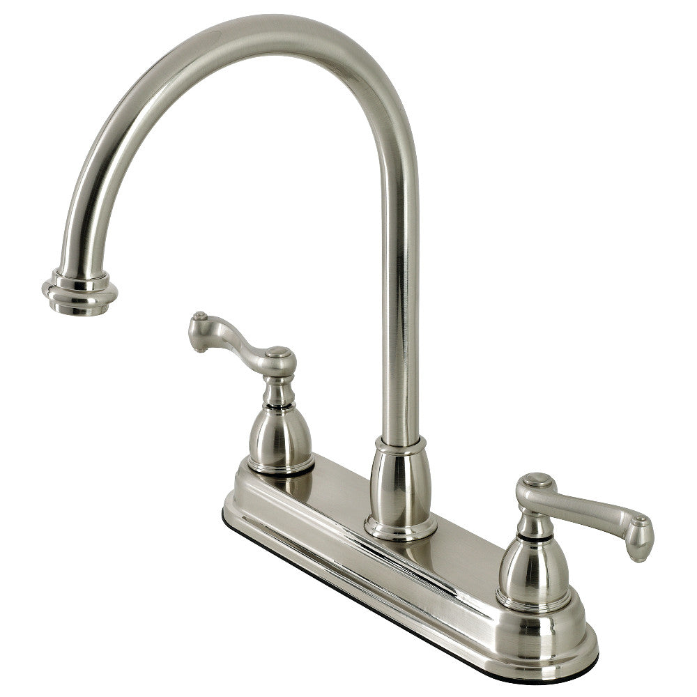 Centerset Kitchen Faucet in Brushed Nickel