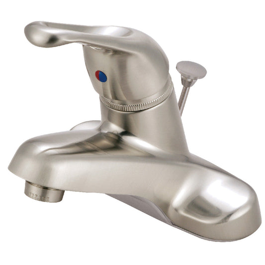 Wyndham 4 Inch Centerset Bathroom Faucet in Brushed Nickel