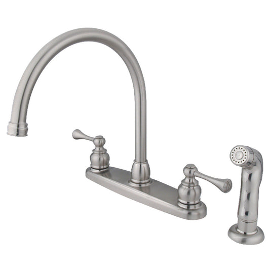 Vintage Centerset Kitchen Faucet in Brushed Nickel