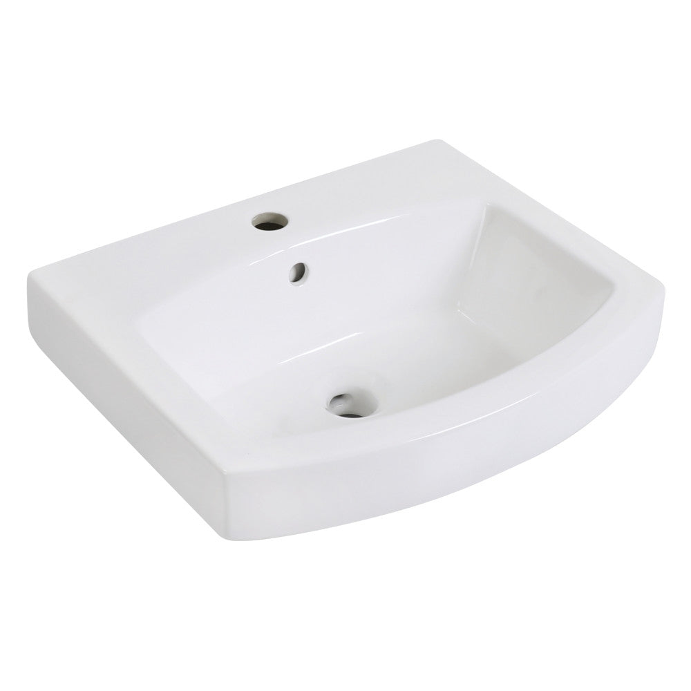 Inflection 19.88 Inch Console Sink in White