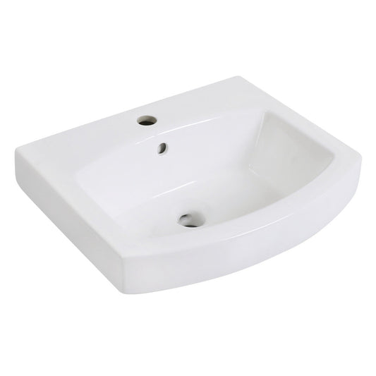 Inflection 19.88 Inch Console Sink in White