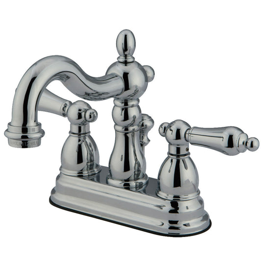 Heritage 4 Inch Centerset Bathroom Faucet in Polished Chrome