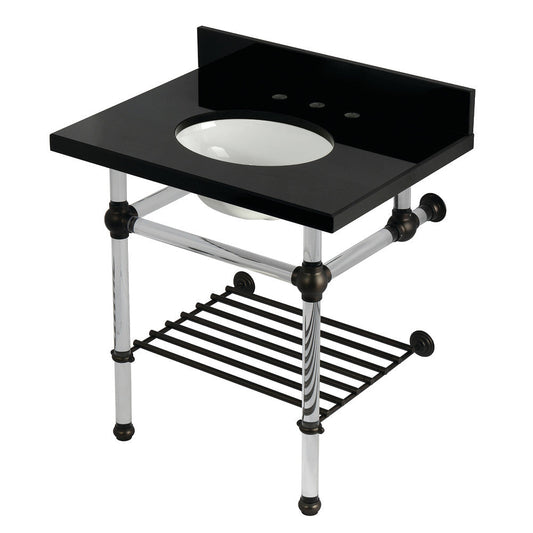 Templeton 30 Inch Console Sink in Oil Rubbed Bronze