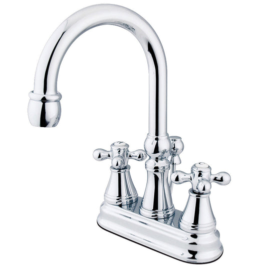 Restoration 4 Inch Centerset Bathroom Faucet in Polished Chrome