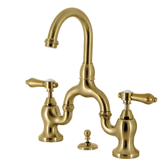 Heirloom Bridge Bathroom Faucet in Brushed Brass