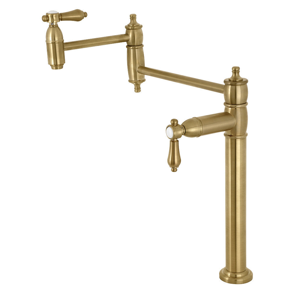 Heirloom Pot Filler Faucet in Brushed Brass