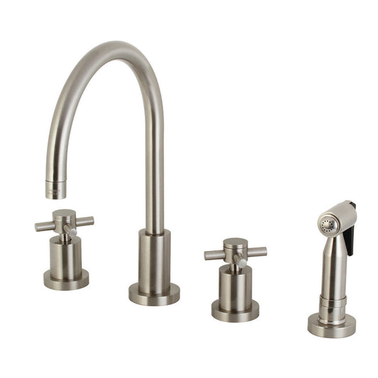 Concord Widespread Kitchen Faucet in Brushed Nickel