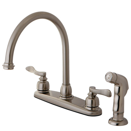 NuWave French Centerset Kitchen Faucet in Brushed Nickel