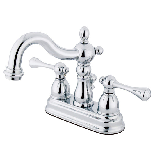 Heritage 4 Inch Centerset Bathroom Faucet in Polished Chrome