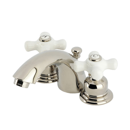 Victorian Mini-Widespread Bathroom Faucet in Polished Nickel