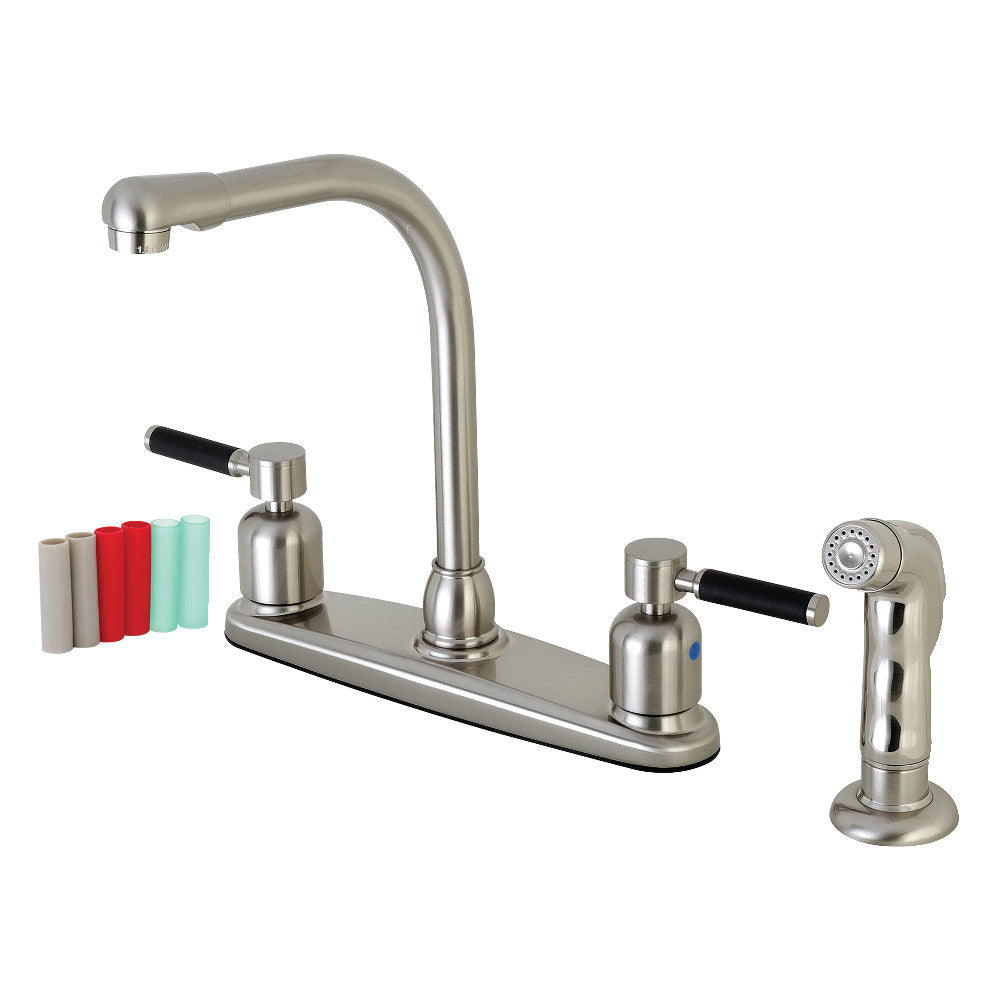 Kaiser Centerset Kitchen Faucet in Brushed Nickel