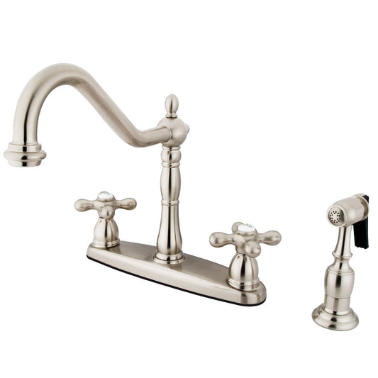 Heritage Centerset Kitchen Faucet in Brushed Nickel