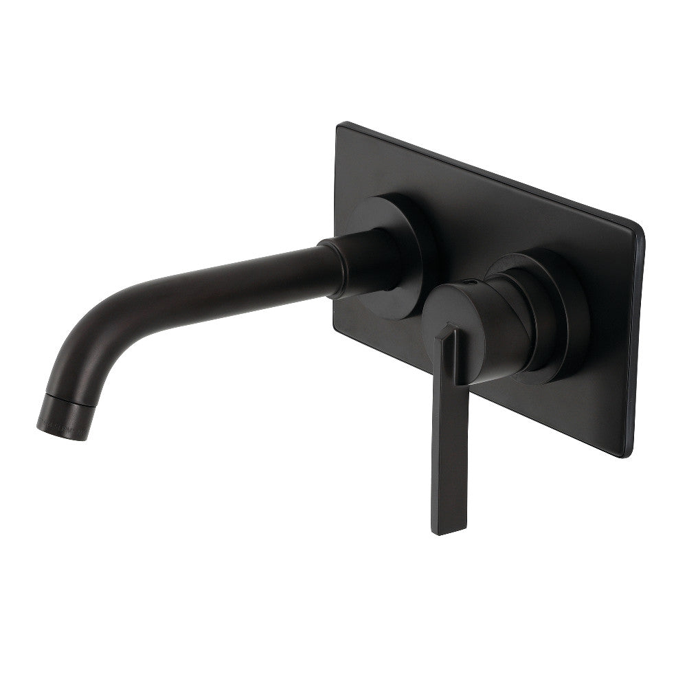 Continental Wall-Mount Bathroom Faucet in Matte Black