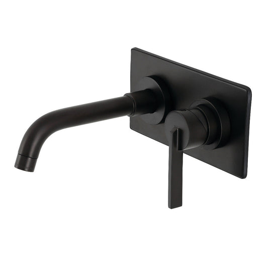 Continental Wall-Mount Bathroom Faucet in Matte Black