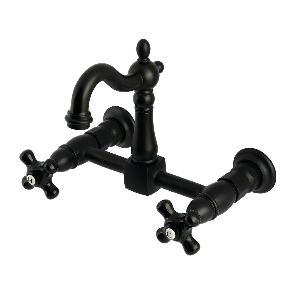 Duchess Wall Mount Kitchen Faucet in Matte Black