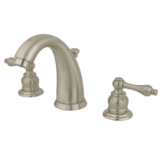 Victorian Widespread Bathroom Faucet in Brushed Nickel