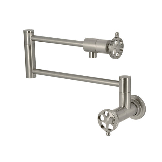 Webb Pot Filler Faucet in Brushed Nickel