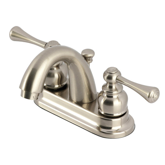 Vintage 4 Inch Centerset Bathroom Faucet in Brushed Nickel