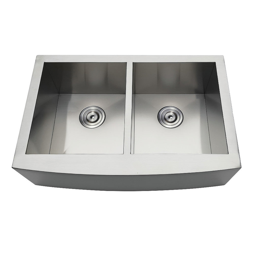 Uptowne 30 Inch Farmhouse Kitchen Sink in Brushed Stainless