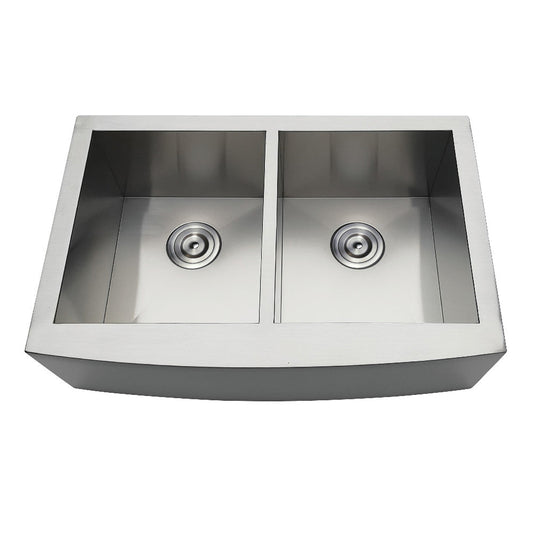 Uptowne 30 Inch Farmhouse Kitchen Sink in Brushed Stainless