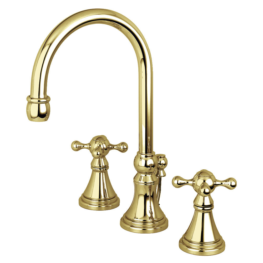 Governor Widespread Bathroom Faucet in Polished Brass