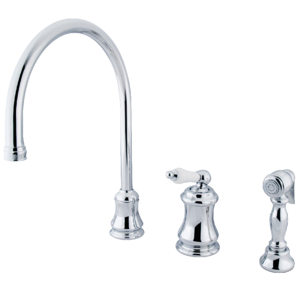Restoration Widespread Kitchen Faucet in Polished Chrome