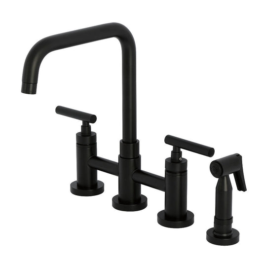 Manhattan Bridge Kitchen Faucet in Matte Black