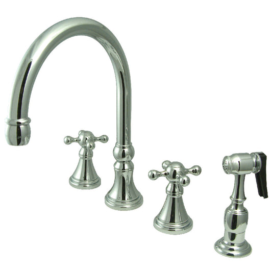 Governor Widespread Kitchen Faucet in Polished Chrome