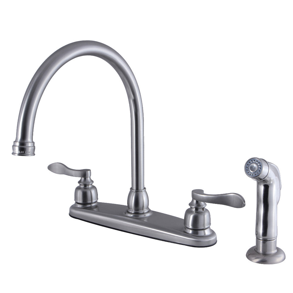 NuWave French Centerset Kitchen Faucet in Brushed Nickel