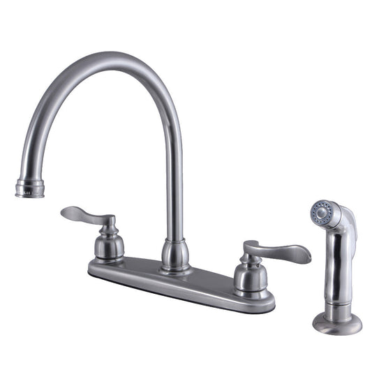 NuWave French Centerset Kitchen Faucet in Brushed Nickel