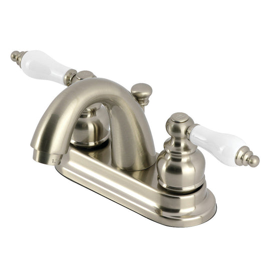 Restoration 4 Inch Centerset Bathroom Faucet in Brushed Nickel