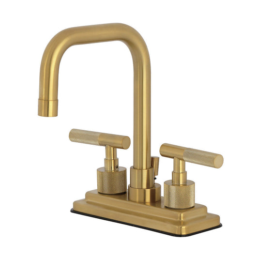 Convergent 4 Inch Centerset Bathroom Faucet in Brushed Brass