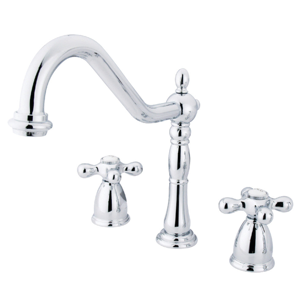 Heritage Widespread Kitchen Faucet in Polished Chrome