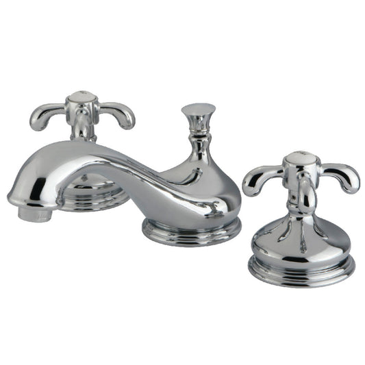 French Country Widespread Bathroom Faucet in Polished Chrome