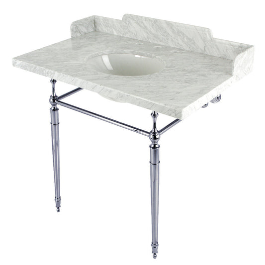 Habsburg 36 Inch Console Sink in Carrara Marble