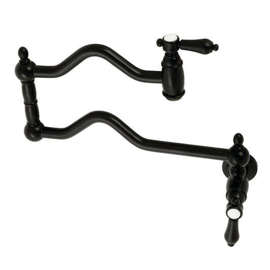 Heirloom Pot Filler Faucet in Matte Black