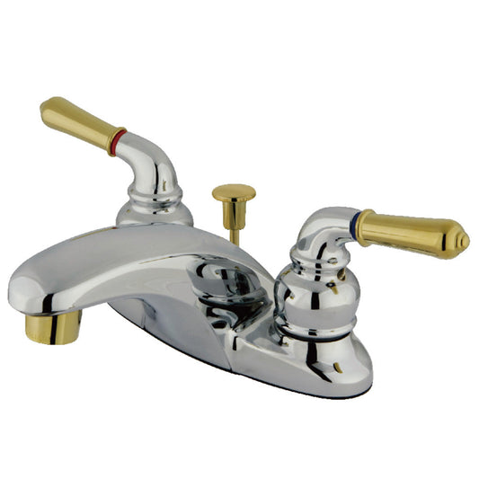 Magellan 4 Inch Centerset Bathroom Faucet in Polished Chrome/Polished Brass