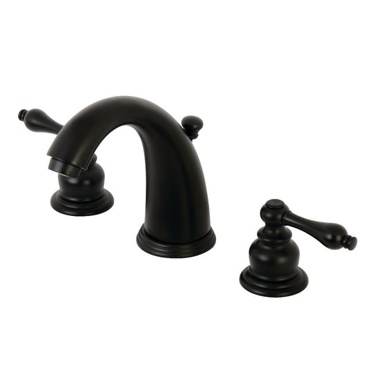 Victorian Widespread Bathroom Faucet in Matte Black