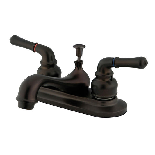 Restoration 4 Inch Centerset Bathroom Faucet in Oil Rubbed Bronze