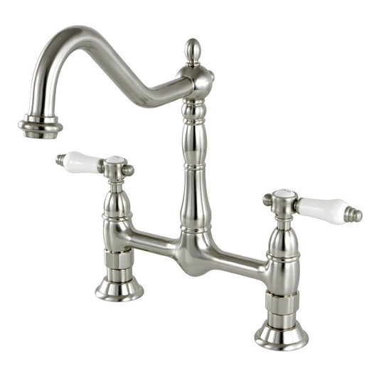 Bel-Air Bridge Kitchen Faucet in Brushed Nickel