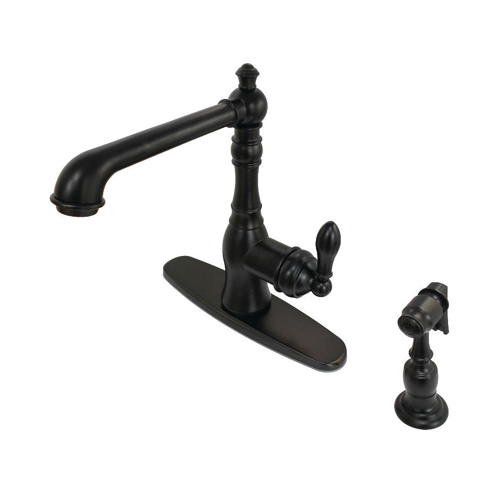 American Classic One Handle Kitchen Faucet in Oil Rubbed Bronze