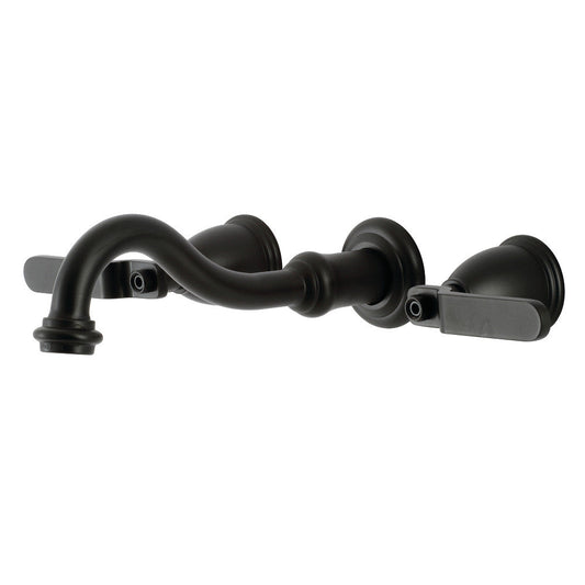 Whitaker Wall-Mount Bathroom Faucet in Matte Black