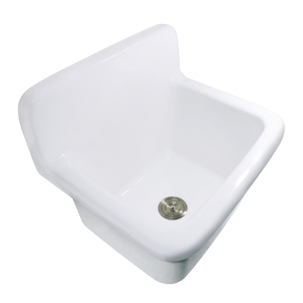 Persepolis Galley 21.81 Inch Wall Mount Kitchen Sink in White