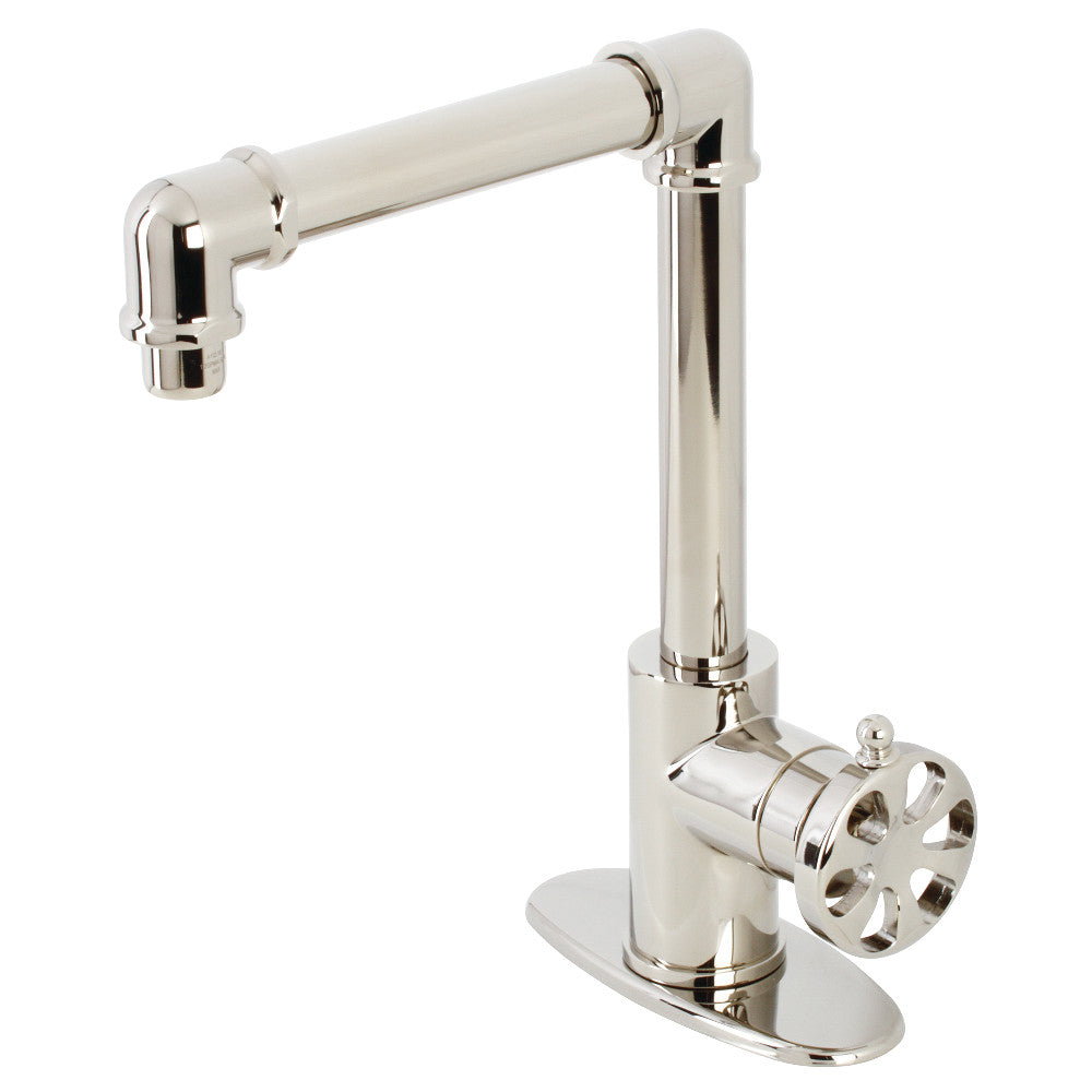 Belknap Single-Hole Bathroom Faucet in Polished Nickel