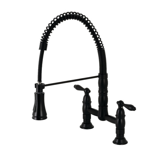 Heritage Pre-Rinse Kitchen Faucet in Matte Black