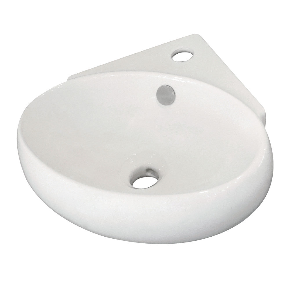 Minim 15.56 Inch Wall Mount Bathroom Sink in White