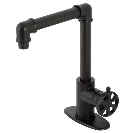 Belknap Single-Hole Bathroom Faucet in Matte Black