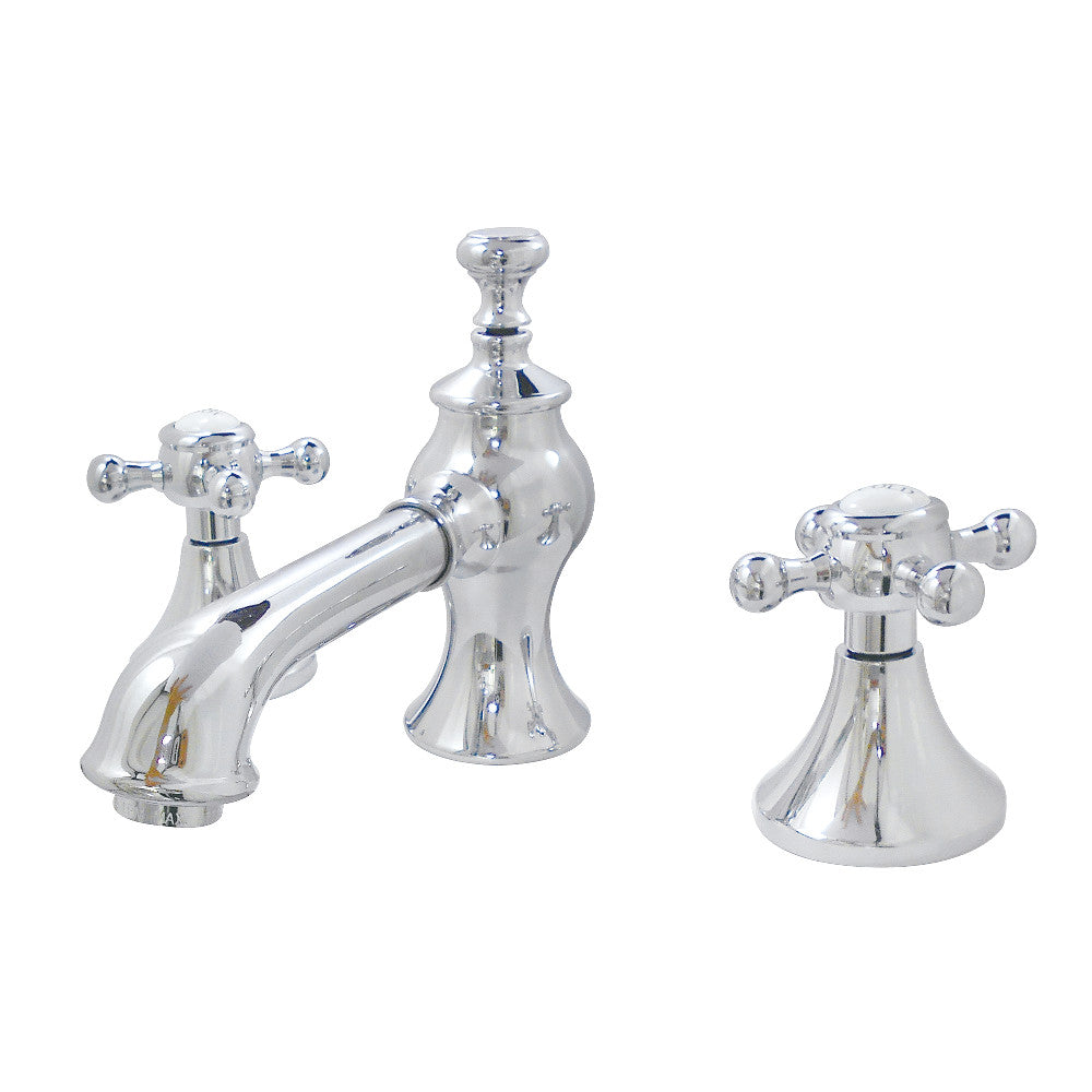 English Country Widespread Bathroom Faucet in Polished Chrome