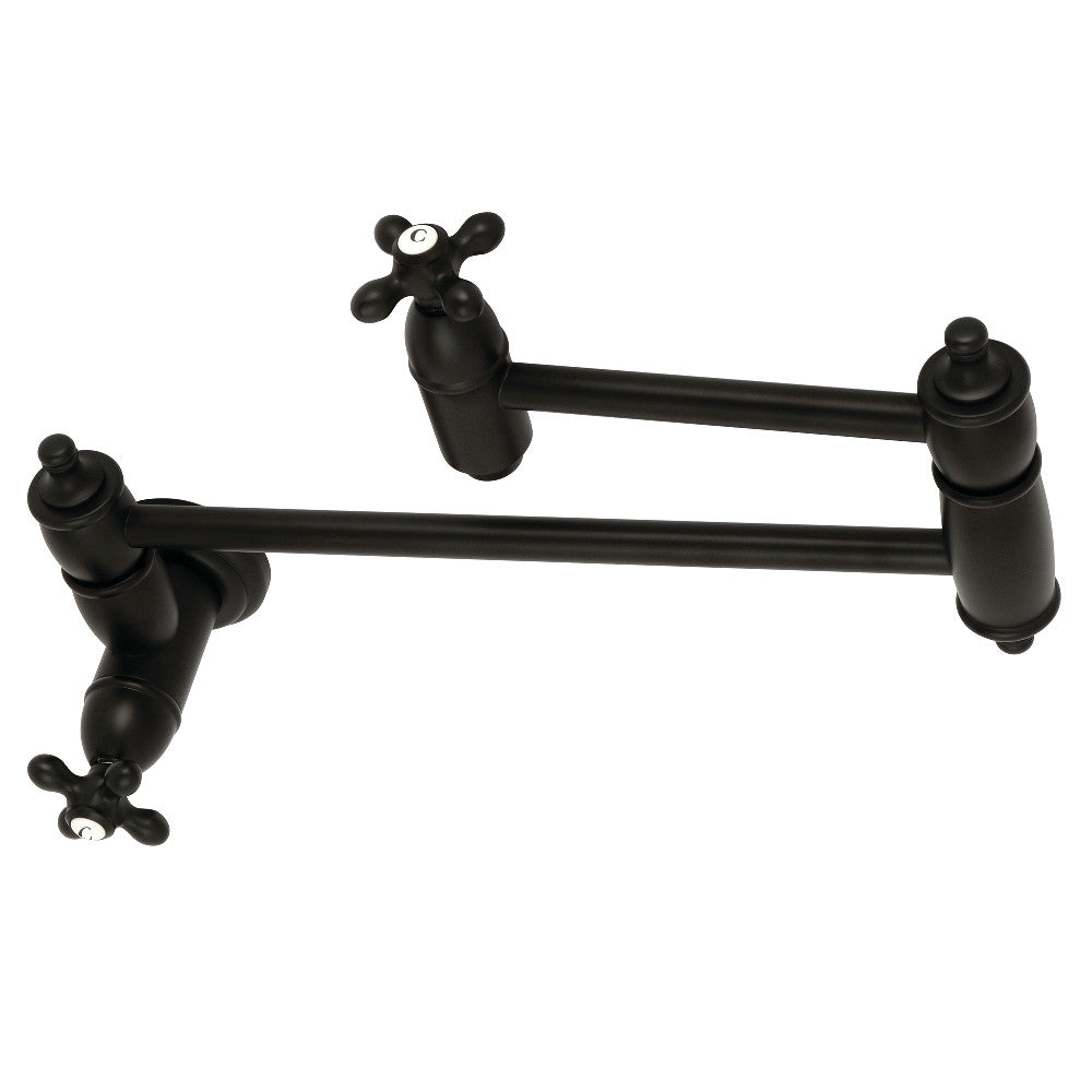 Restoration Pot Filler Faucet in Matte Black