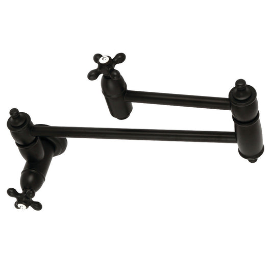 Restoration Pot Filler Faucet in Matte Black